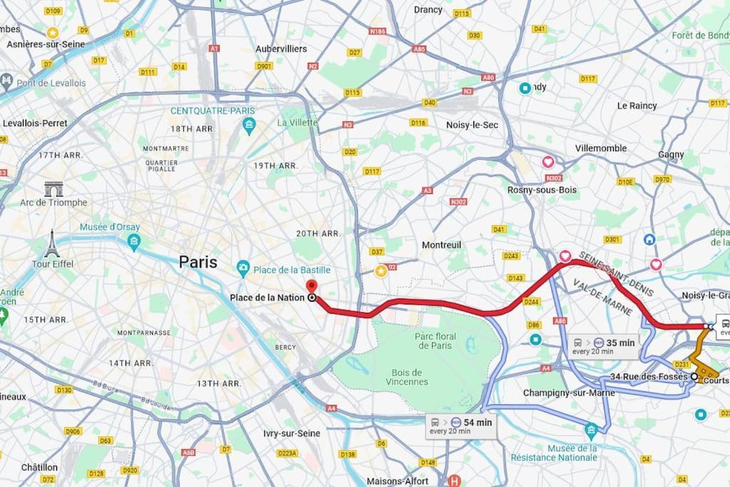 Charme & Confort T2 Lumineux Entre Paris And Disney Villiers-sur-Marne Extérieur photo